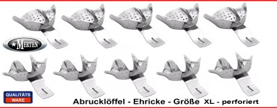 10 Abdrucklöffel nach Ehricke  - perforiert XL/1
