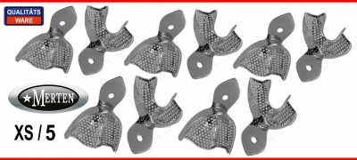 10 Abdrucklöffel perforiert - Rim-Lock  Größe XS/5