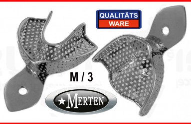 2 x Abdrucklöffel perforiert  Größe M = 3 / Rim-Lock