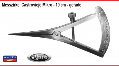 1 Messzirkel  - Castroviejo  gerade - Tasterzirkel  - Messlehre - Edelstahl