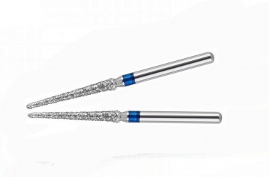 Diamanteinsatz 2 x 1,6mm - blau konisch lang fein-Teleskopzange Konuskronenzange