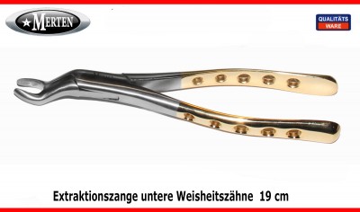 Extraktionszange untere  Weisheitszähne