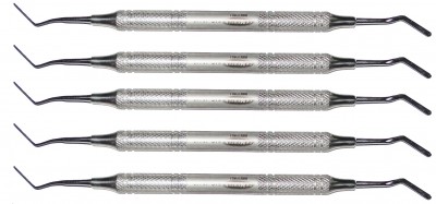 5 x Heidemannspatel  2,5mm Breite - 8mm Hohlgriff