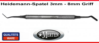 Heidemannspatel  3,0mm Breite - 8mm Hohlgriff