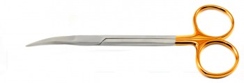 Iris Schere gebogen  -  TC Hartmetall Einlage - 11,5 cm - PERMA-CUT