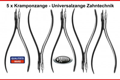 5 x Universalzange Kramponzange - Orthodontic  Universal Plier - KFO