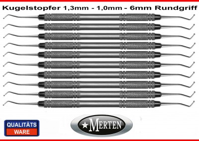 10 x Kugelstopfer 1,0 - 1,3 mm Ball Burnisher