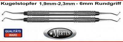 Kugelstopfer 2 x mit Durchmesser 1,9-2,3mm