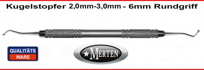 1 x Kugelstopfer 2,0mm - 3,0 mm