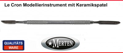 Modellierinstrument  Le Cron Zahntechnik mit Keramik-Anmischspatel 16,5 cm