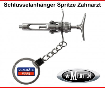 Schlüsselanhänger Spritze -  Zahnarzt  