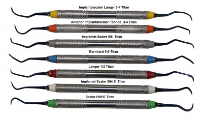 7 Gracey Küretten- Langer - Barnhard  / Scaler -  Titan - 8 mm Hohlgriffe LEICHT
