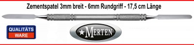 3mm Zementspatel  - Zement - Spatel  0,6 mm -flexibel 17,5cm Anmischspatel