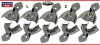 10  x Größe L/2- Abdrucklöffel glatt Rim-Lock  EDELSTAHL