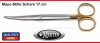 Mayo Stille Schere -  17 cm gebogen -  TC Carbid-Stahl Einlage - PERMA CUT