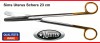 Sims Uterus Schere 23 cm gerade rund/rund  TC Carbid-Stahl Einlage - PERMA CUT