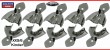 10 x Abdrucklöffel glatt Größe XXS / 6 Kinder - Rim-Lock