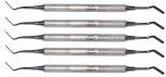 5 Heidemann-Spatel  - 8 mm Hohlgriff - Breite 3 mm  Heidemann Spatula -