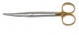 Mayo Stille Schere -  17 cm gebogen -  TC Carbid-Stahl Einlage - PERMA CUT