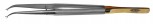 Nahtpinzette gebogen 15 cm - Suture Tweezer - Naht-Pinzette